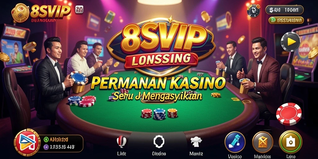 Tampilan seru dan interaktif dari permainan Kasino 8SVIP.