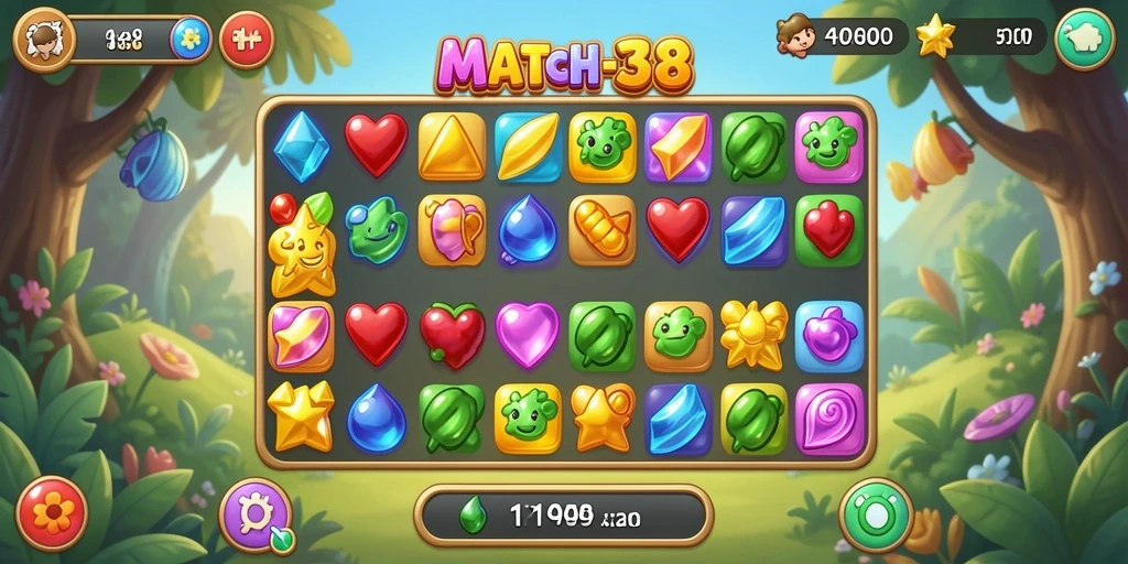 Tampilan dinamis gameplay API88 dengan permen berwarna-warni.
