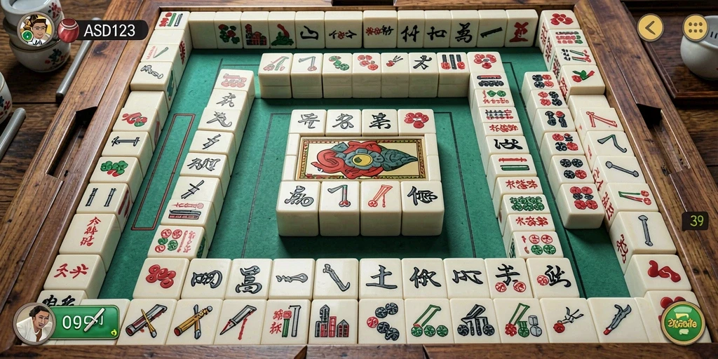 Screenshot menunjukkan gameplay Mahjong yang mengasyikkan dan menantang.