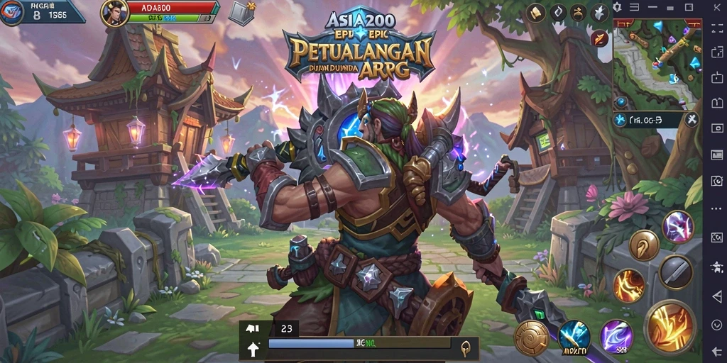 Tampilan gameplay menarik dari ASIA200 yang penuh aksi.