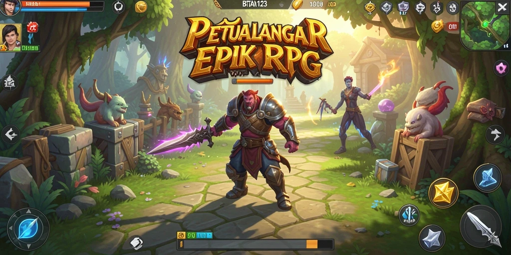 Tampilan menakjubkan dari gameplay RPG BATA123.
