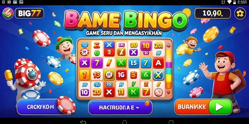 Tampilan gameplay menarik dari Bingo di BIG77 yang penuh keseruan.