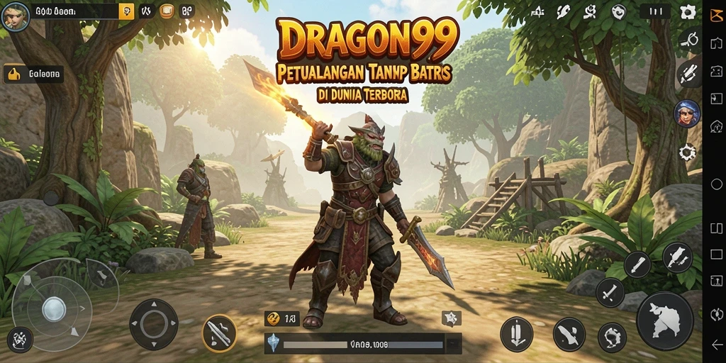 Tangkapan layar DRAGON99 menampilkan petualangan mendebarkan di dunia yang luas.