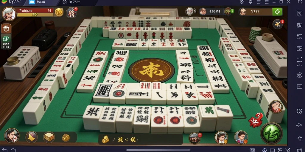Tampilan gameplay NY777 yang seru dan menantang dalam Mahjong.