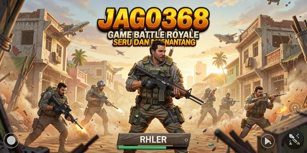 Tampilan gameplay seru dalam aksi Battle Royale JAGO368.