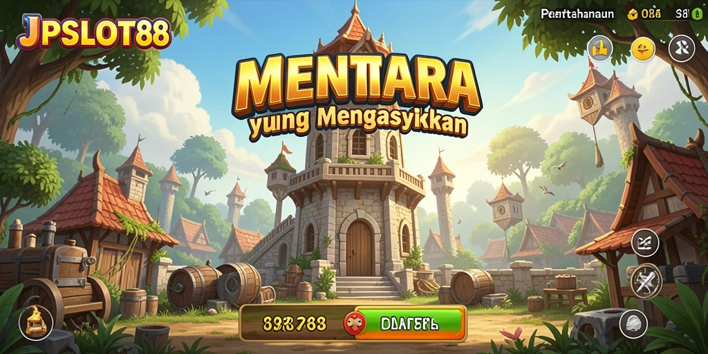 Tampilan menarik gameplay JPSLOT88 di Tower Defense