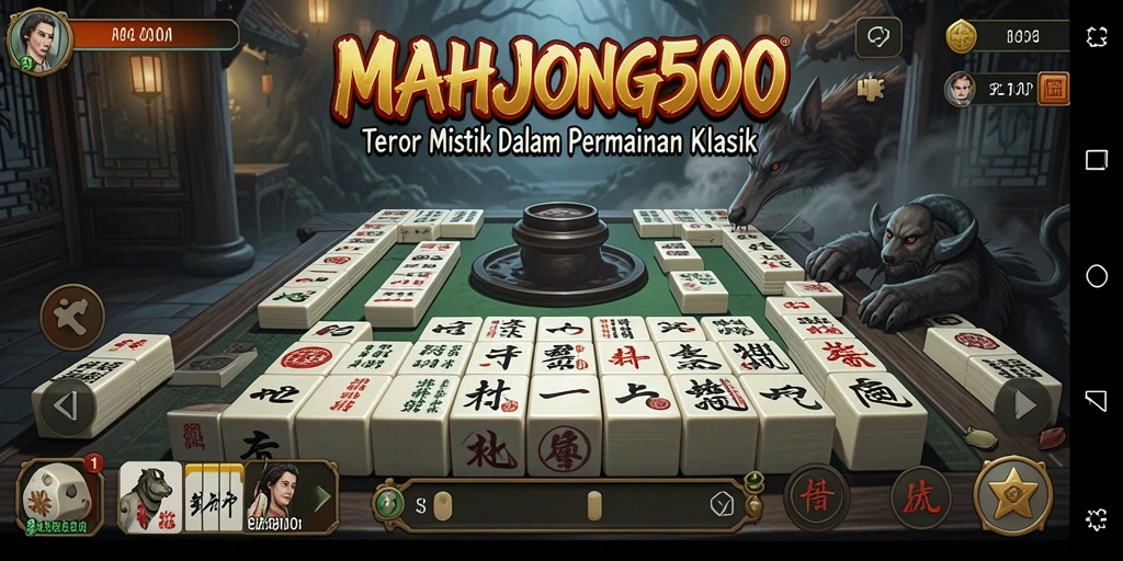 Gameplay menegangkan dan menyeramkan di MAHJONG500.