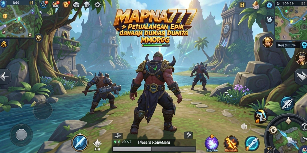 Screenshot gameplay MAPNA777 menampilkan aksi petualangan yang mendebarkan.