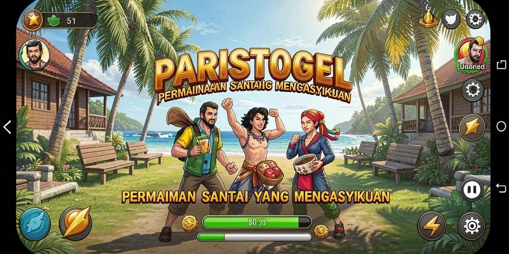 Tampilan menarik dari gameplay santai PARISTOGEL yang menghibur.