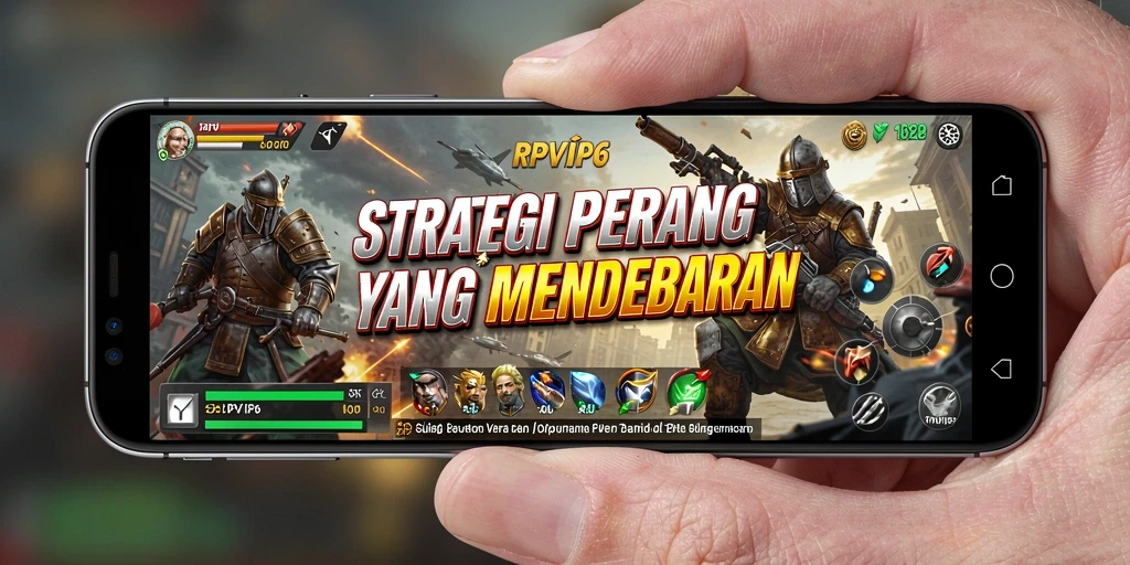 Tangkapan layar RPVIP6 menampilkan pertempuran strategis yang seru.