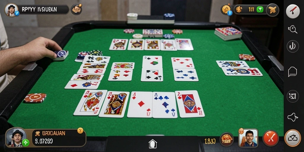 Gameplay seru Gaple yang menghibur dan menantang.