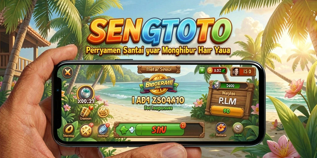 Screenshot SENGTOTO menunjukkan grafik yang cerah dan gameplay yang menyenangkan.