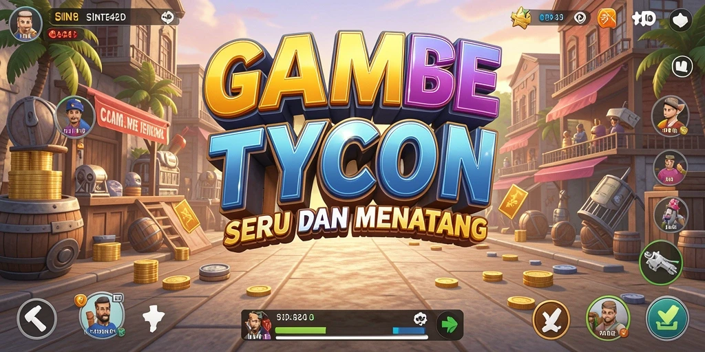 Screenshot gameplay SINTE4D menampilkan aktivitas manajemen bisnis yang seru.