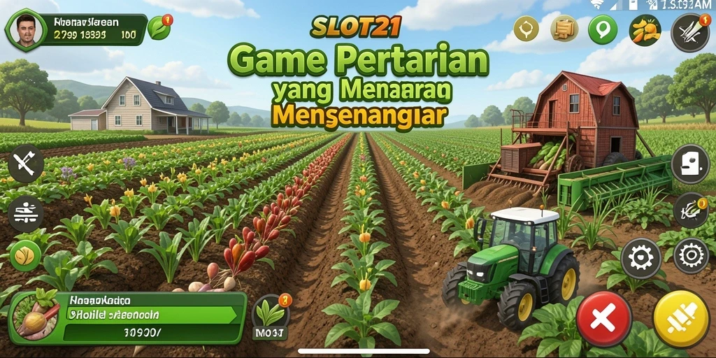 Gameplay menarik di dunia pertanian yang interaktif.